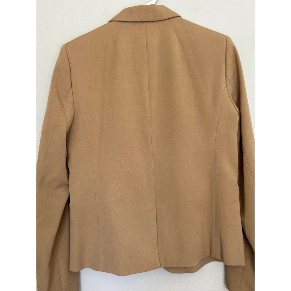 J.Crew Original Schoolboy Blazer Camel Stretch Suit Jacket Women Medium Classic